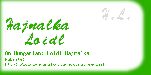 hajnalka loidl business card